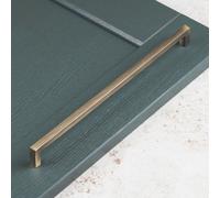 320mm Antique Brass Kitchen Cupboard Handle Square Brushed Dark Gold Cabinet Drawer Pull Wardrobe Furniture Replacement Upcycle