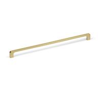 320mm Brushed Brass Cut Corners Handle