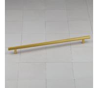 320mm Brushed Brass Hexagon Bar Handle