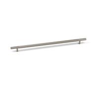 320mm Brushed Nickel Knurled Cabinet Handle Textured Grey Cupboard Door Drawer T-Bar Pull Wardrobe Furniture Replacement Upcycle