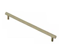 320mm Center to Center Modern Gold Brass Knurled Cabinet Bar Handles