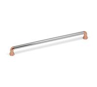 320mm Copper & Chrome Cabinet Handle Rose Gold Silver Cupboard Door Drawer Pull