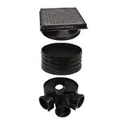 320mm Manhole Inspection Chamber Full Set with Square Cover- Underground Drainage