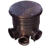 320mm Manhole Inspection Chamber Manhole - Base, 1 Riser, Cover & Frame