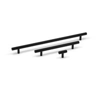 320mm Matt Black Hexagon Bar Handle Brushed Cabinet Cupboard Door Drawer T-Bar Pull
