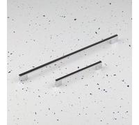 320mm Polished Chrome Cabinet Handle Slim Square Cupboard Door Drawer Pull Wardrobe Furniture Replacement Upcycle