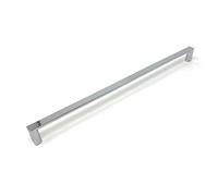 320mm Polished Chrome Square D Handle for Kitchen Cupboards | Cabinets | Drawers | Furniture | Bedroom | Bathroom