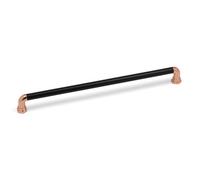 320mm Rose Gold Copper & Gloss Black Cabinet Handle Industrial Pipe