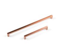 320mm Satin Copper Kitchen Cupboard Handle Square Rose Gold Cabinet Drawer Pull Wardrobe Furniture Replacement Upcycle
