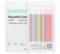 320Pcs 32 Colors 3D Pen Filament Refills Polycaprolactone 3D Doodler Pen Refills Compatible with Start Only 0.098 Inch Safe 3D Pen Refill Packs for Kids Present