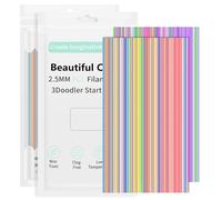 320Pcs 3D Pen Filament Refill for 3Doodler Start + 2.5mm Low Temperature PCL 3D Printing Filament Refills 32 Bright Colors Printer Pen Refill for Children, Students, Friends Birthdays (320Pcs)