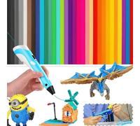 320Pcs 3D Pen Filament Refills for 3Doodler Start 32 Colors PCL Low Temp