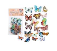 320Pcs Buttery Theme Sticker Waterproof PET for Scrapbook Journal Notebook Diaries Phone Cover Laptop Snowboard Small Butterfly for Scrapbooking Phone Laptop