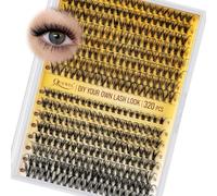 320Pcs Individual Lashes QUEWEL Cluster Lashes 30D+40D D Curl MIX9-16mm Individual Lash Extension Lash Clusters DIY Eyelash Extensions For Home Use (30D+40D 0.07D MIX9-16mm)
