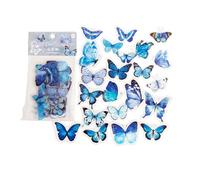 320Pcs Retro Buttery Sticker Removable Waterproof Adhesive PET Sticker for Journaling Notebook Diaries Photo Album Butterfly Waterproof