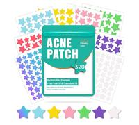 320Pcs Star Pimple Patches - Flossty Calendula Oil & Tea Tree Hydrocolloid Spot Patches - Breathable & Waterproof Cute Star Acne Patches, EU Skin Test