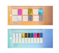 320Pcs Sticky Index Tabs, YRYUNRUI Transparent Page Markers, Shiny Book Tabs with Ruler, Sticky Tab Set, Files Tab Flags Revision Supplies for Books, Notebook(2 Pack)