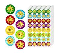 320PCS Teacher Reward Stickers for Children - 25mm Colourful Well Done Star Stickers for Teacher - School Reward Sticker for Classroom & Home - Motivational Kids Sticker