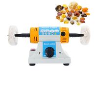 320W Bench Polisher, Jade Grinding Polishing Machine, Jewelry Polishing Machine, 800-10000RPM Adjustable Speed, Ideal for Jewelry, Dental Work, Metal Casting, DIY Projects