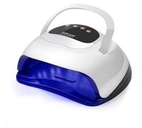 320W UV LED Nail Lamp with 72 Led Beads, Professional Nail Dryer Gel Polish Light, UV Nail Light with 4 Timer Settings, Nail Polish Curing Gel LED Dryer with Automatic Sensor, LCD Display (X21)