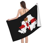 321 Swimming Towel 80X399Cm Northern Ireland Flag Map Pool Towel Personalized Sand Free Towel Super Absorbent Bath Towel For Beach, Shower, Adults