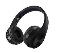 321Wasay Bluetooth Wireless Headphones over Ear Hi-Fi Stereo for Phone PC TV, Comfortable Foldable Cordless Overhead Black (Black)