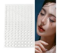 324 Pcs Clear Dewdrop Droplets Stickers Self-Adhesive Round Water Drops Embellishments Flatback Resin Round Craft Beads for DIY Scrapbooking Crafts Card Making Decor Accessories
