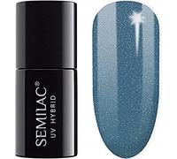 324 UV Hybrid Nail Polish Semilac Sea Blue Shimmer 7 ml