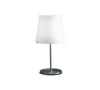 3247 Table Lamp Small Satin/ Brushed Nickel/ White