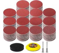 324PCS 75mm Sanding Discs, MAPRIAL 3 Inch Headlight Restoration Kit 40-2000 Grit Hook and Loop Sandpaper with 1/8”Shank Backer Plate, Sanding Pad for Drill Tools Attachment, Woodworking, Metal