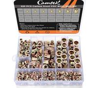325 PCS Rivet Nut, Camtek Zinc Plated Carbon Steel UNC Rivet Nuts Assortment Flat Head Threaded Insert Nutsert Kit-7 Sizes(8-32UNC,10-24UNC,5/32"-32UNC,1/4''-20UNC,5/16''-18UNC,3/8''-16UNC,1/2"-13UNC)