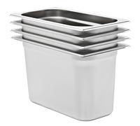(325 x 176 x 200 mm) vidaXL 8x Gastronorm Containers GN 1/3 Stainless Stackable Tray Multi Sizes