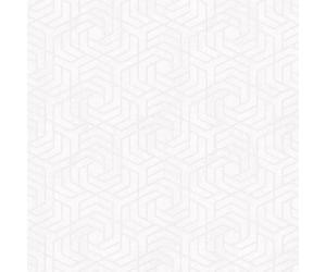 32606 - City Glam Hex Geometric White Galerie Wallpaper