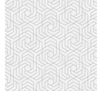 32607 - The New Design Book Geometric Silver Grey Galerie Wallpaper