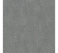 Galerie City Glam Geometric Silver Grey Wallpaper 32609, Silver