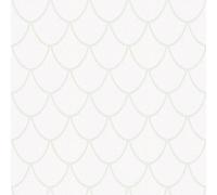Galerie City Glam Art Deco White Wallpaper 32720, White