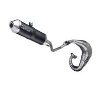 Complete Exhaust System Leovince X-Fight Black Steel Aprilia Rs4 50 2011 > 2013