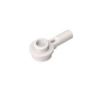 32828 Hinge Plate Plate Round 1x1 with Hollow Stud and Horizontal Bar 1L 50 Pieces GDS-1570 Compatible with Lego Building Blocks Color:White