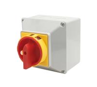 32A 2 Phases Isolator Switch With Protective Box LW26GS-32/2M Main Control Motor Power Supply Cut-off Load Disconnect 1Pcs