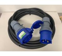 32A 20 Metre, HO7RN-F RUBBER EXTREMEFLEX90 CABLE, 6mm Caravan Motorhome 240V Mains Hook Up Cable EXTENSION Lead