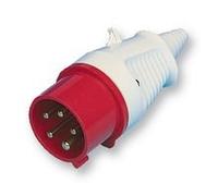 32A 3P+E FREE PLUG RED | ELECTRICAL MAINS PLUGS/SOCKETS INDUSTRIAL CONNECTORS, 1 X QTY - 230406