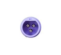 32A 3P Portable Plug 24V AC Purple IP44 TWIST 073V