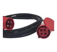 32A 4-Pin Three Phase Extension Lead - 400V Industrial Cable - Titanex H07RN-F 4G4 - Heavy Duty Rubber - IP44 Rated - UK-Made by MotorCables (5m to 25m (25 Metres)
