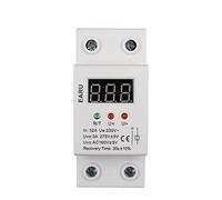 32A 40A 50A 63A 220V auto Reconnect Over Voltage Under Voltage Protection Protective Device Relay with Voltmeter Voltage Monitor Automatic switch (Size : 40A)