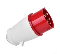 32A 5 Pin 415V Industrial Coupler Socket, Wall Mounted 3 Phase Male for + Female Inlet Outlet with IP44 Flame Retardant Shell for Harsh Environments