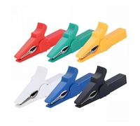 32A 55MM HV Clip for Plug 4mm Multimeter Pen Cable Probes Crocodile 6pcs Test
