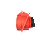 32A 5P Slanted Panel Socket 400V/ 80x97/ Red TWIST 425-6
