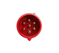32A 7P 400V Portable Plug Red IP44 SHARK 027-6V