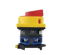 32A DIN Rail Mounted Changeover Rotary Cam Switch LW26GS-32/1 Rotate Power Cut-off Knob Isolation Master 2 Positions One Pole