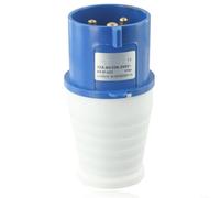 32A Industrial Socket IP44 Wall Mounted 3 Pin 250V Blue for Caravan Campervan for motorhome RV Boat Generator